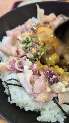 【漁師料理 たてやま】ぜいたくなめろう丼（大盛）食べた！びわゼリー美味かった #ランチ #館山