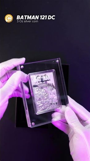 Unboxing the rarest Batman silver coin #dccomics #collectibles