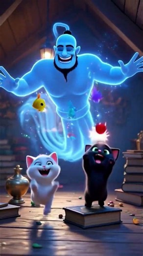 The Cat Who Found a Genie Lamp 🧞✨