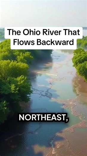 The Maumee flows the way the ice forced it to. #GlacialGeology #WeirdRivers #OhioHistory #MaumeeRiver #EarthExplained