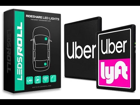 Uber Lyft LED Signs - Rideshare LED Light Signs