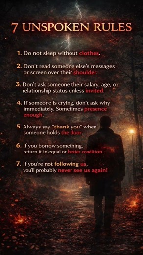 7 Unspoken Rules Everyone Should Know #psycholgyfacts