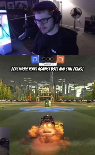 Rocket League: Beastmode Dominates Bots with Incredible Goals