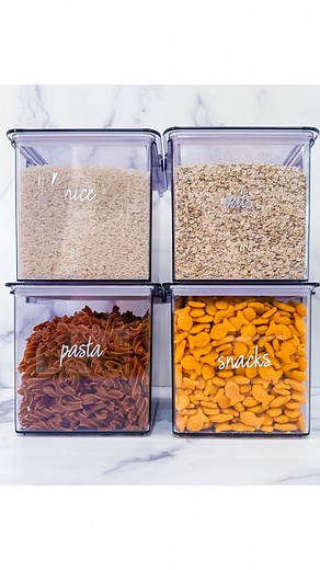 If you want to start cooking more, the first step is simplifying your routine ✨ Here are five ways our new food containers will make your kitchen experience more enjoyable: 1. These containers are the larger version of our classic canister, meaning they hold an entire bag of flour, and you won’t have to worry about storing the backstock! 2. You can take stock of the ingredients you have at a glance when planning your recipes. 3. You can store leftovers in them or use them for meal prep. 4. You w