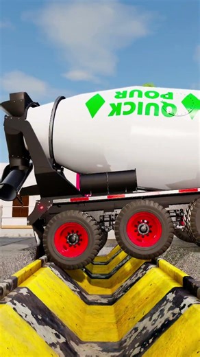 Trucks and Cars vs Speed Bumps #258 | BeamNG.drive