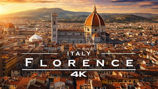 Florence, Italy by drone: stunning 4K UHD aerial views