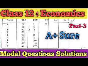 Class 12 Economics Model Question Solution 2080/81 Part 3