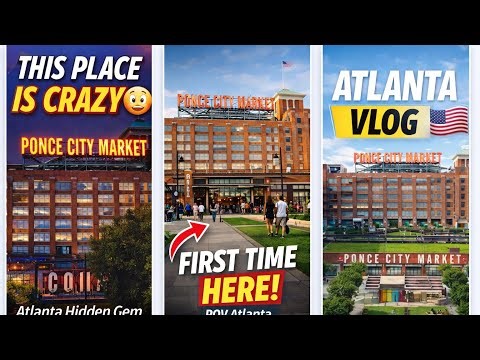 Ponce City Market Atlanta 🇺🇸 | Relaxing Walk (POV meta glasses)