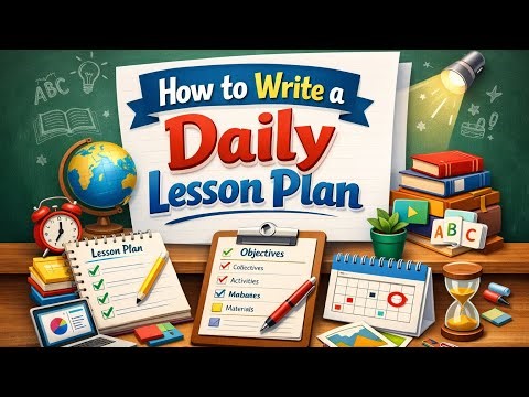 How to Write a Daily Lesson Plan