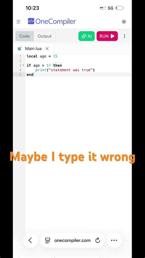 Lua coding practice #practice #lua