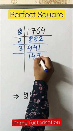 🤔PERFECT SQUARE/Maths,Prime factorisation 🤨