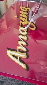 Amazing Brush Script Calligraphy 😍 | Hand Lettering Art #shorts #calligraphy