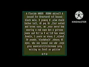 Xfinity EAS/Amber Alert Warning from 12-15-19 (Jacksonville FL) in Low Voice