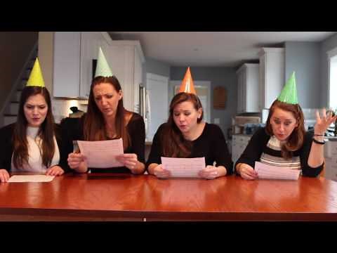 Girls Quartet sings Happy Birthday