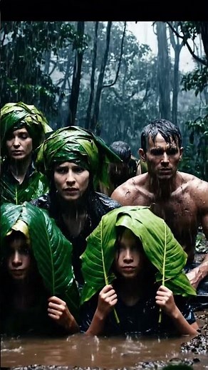 “Ancient Survival in Heavy Rain|Stone Age Village Life,Rainstorm Documentary in 8KCinematic Quality”