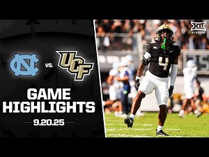 UNC vs. UCF Game Highlights | 2025 Big 12 Football