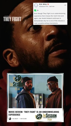 Please follow the link below (or the one in our bio) to read my review of the new #Hulu #streaming film #TheyFight for the entertainment media outlet @InSession Film! #andreholland #Trailer