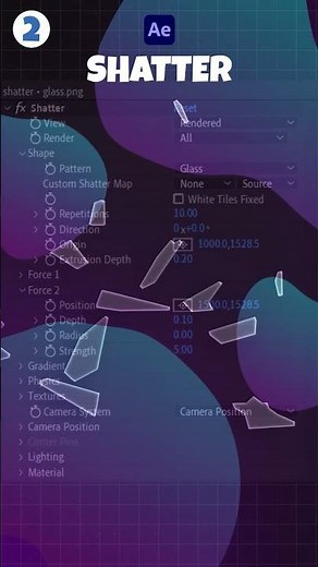Shatter effect in after effects #aftereffectstips #aftereffects