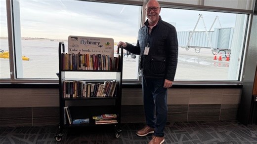 Central Nebraska Regional Airport, Grand Island library launch free Flybrary for travelers