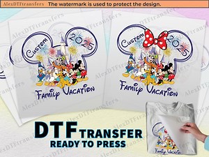 Personalized Disney Family Vacation 2025 DTF Transfers, Disney Trip Dtf Ready to Press, Print on Demand Disneyland Shirts 2025, Disney Print - Etsy