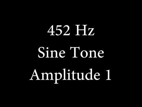 452 Hz Sine Tone Amplitude 1
