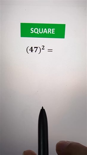 Guinness And Math Guy on Instagram: "Super easy way to square numbers"