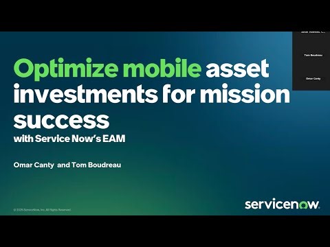U.S. Public Sector Tech Talk: Optimize Mobile Asset Management with AI for Mission Success