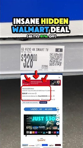 $328 4K TV for JUST $30 at Walmart?! 😳