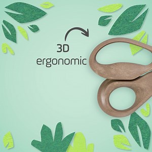 Professional scissors from every angle! Maped Advanced Wood scissors handles are made of 50% wood fiber, making them a great choice for the environment! Ergonomic grip makes cutting more comfortable and adds stability. | Maped | Facebook