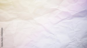 White crumpled and wrinkled paper texture background, stop motion footage