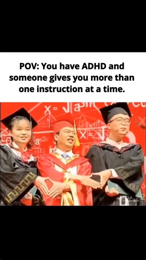 ADHD MOOD on Instagram: "The way my internal processor just... catches fire. 🔥 There is truly nothing that triggers the ADHD "system error" quite like two people talking to you at once, or trying to coordinate a physical task while someone is giving you verbal directions. My brain literally starts playing a dial-up internet noise while I stand there buffering like a YouTube video in 2005. One hand is trying to do the thing, the other hand is wondering why it exists, and my eyes are searching fo
