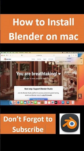 How to Install Blender on mac !