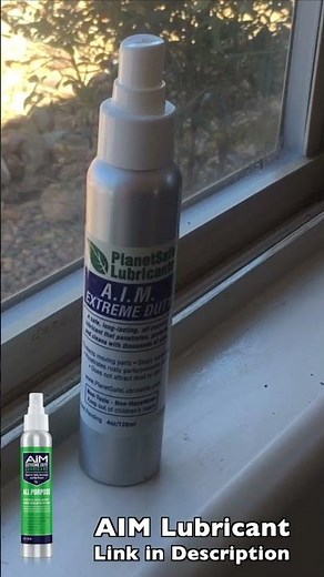 Vinyl Window HARD TO OPEN? RESOLVED using AIM Lubricant #shorts #diy