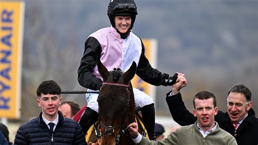 'Incredible feeling' - Rachael Blackmore in emotional Cheltenham win dedication