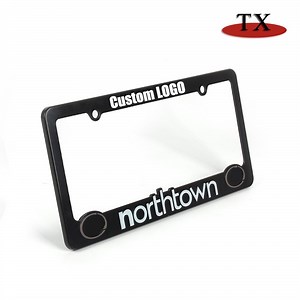 [Hot Item] Custom Logo Design ABS Metal Car Number Frame Auto Accessories License Plate Frame