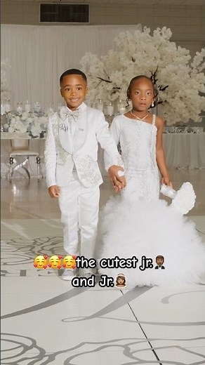 The cutest thing at the wedding ceremony, the jr. bridesmaid and jr. groomsmen. #bridesmaids