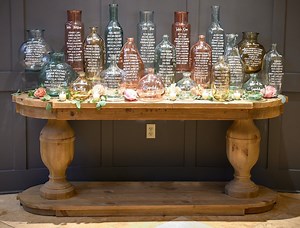 Enchanting Recycled Glass Bottle Seating Chart – Custom Wedding & Event Signage - Etsy
