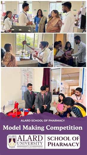 Alard School of Pharmacy on Instagram: "🌍✨ Model Making Competition at Alard School of Pharmacy🌍✨✨ On the occasion of World Pharmacists Day, Alard School of Pharmacy organized an inspiring *Model Making Competition* for D. Pharm, B. Pharm, and M. Pharm students on 24th September 2025. 🚀💡 From AI-powered innovations to paramotor models, from nanobots to pharma tools, and from intricate models of neurons, kidneys, hemodialysis systems, and salivary detection mechanisms—every creation reflected