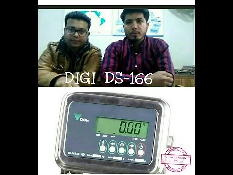 DI-166 DIGI WEIGHING SCALE CALIBRATION