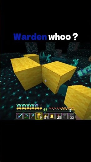 Minecraft Warden is Super easy to beat!! #minecraft #minecraftedit