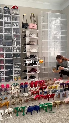Amazon Stackable Shoe Box Organizers | Link to shop in description | No more messy shoes #amazonhome