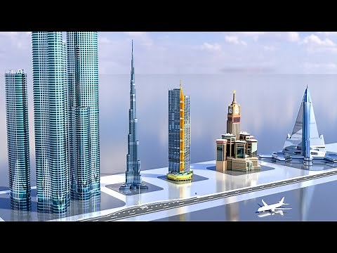Tallest Building Size Comparison | 3d Animation Comparison | Real Scale Comparison