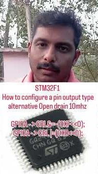 STM32F1 How to configure a pin output type alternative Open drain 10mhz