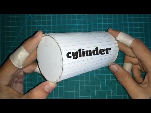 How to make cylinder with mount board or cardboard / easyway to make cylinder with mount board