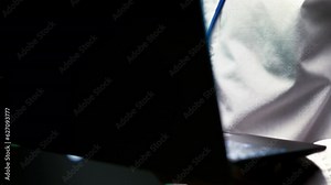 Computer scientist setting up server room advanced firewalls, intrusion detection systems and security updates. Cybersecurity specialist preventing hacking, malware, and phishing attacks, close up