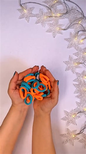 DIY Cute Elastic Bangle 💚🧡 | Easy Fun Idea #shorts