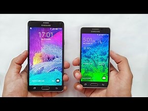 Samsung Galaxy Note 4 vs Galaxy Alpha Speed Test 4K