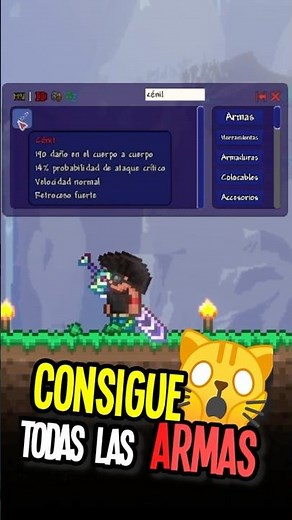 Activa el modo creativo en Terraria 🤫 #terraria #make