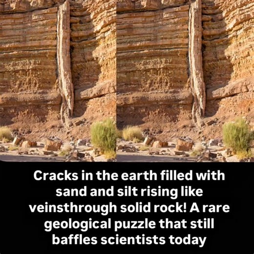 education on Instagram: "Clastic Dikes: ancient veins etched in stone. 🪨 These vertical or steeply-inclined sheets of sand and silt were violently injected into cracks of solid rock. Geologists still debate exactly how they formed: sudden earthquakes, liquefaction, or underground pressure? Whatever the cause, they stand as a frozen snapshot of Earth’s raw energy—a puzzle that challenges our understanding of geological forces. Follow @factualglob for more amazing facts Daily. Image: CC BY-SA 4.0