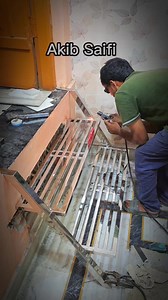 Stainless steel mini staircase full installation reel video #facebook #fb #interiordesign #akibsaifi #Saifi | Akib Saifi